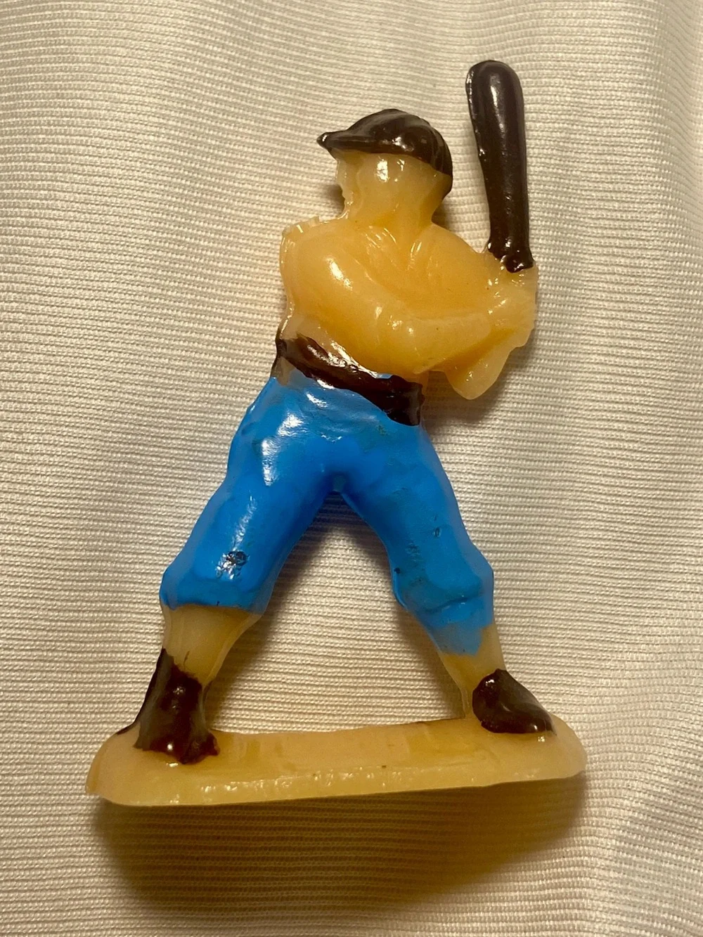 Set a four vintage baseball player cake toppers from the 50s or 60s